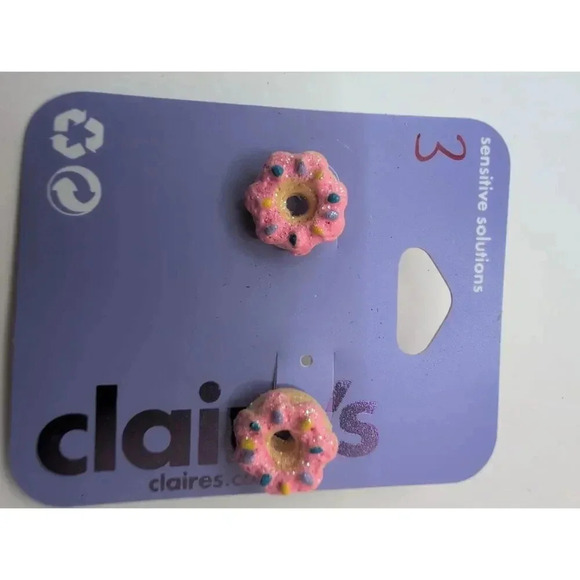12 Pairs NWT Earrings Claire's Multicolor Donuts Monkeys Snakes Dolphins Bundle - Picture 3 of 9
